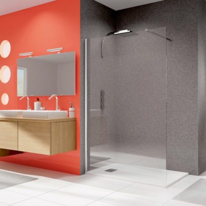 salle de bain kinedo gris orange