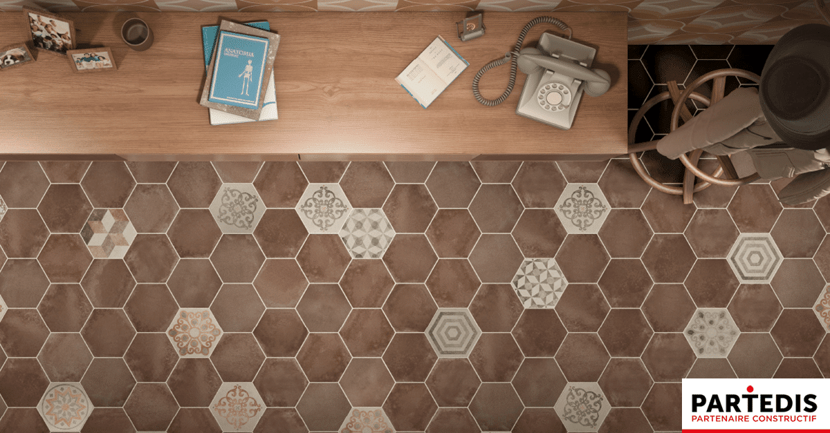 carrelage hexagonal