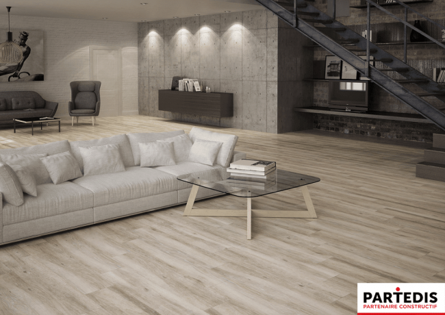 carrelage façon parquet partedis