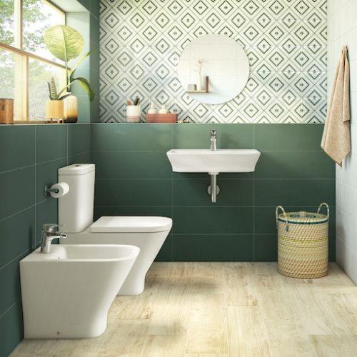 Vert-Carrelage-toilettes