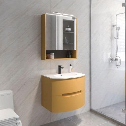 anconetti meuble salle de bain jaune