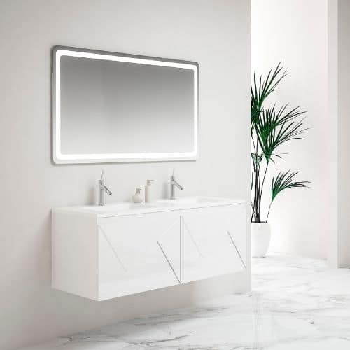 meuble salle de bain blanc anconetti