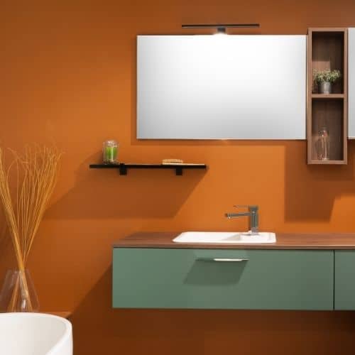 salle de bain camel couleur tendance 2022